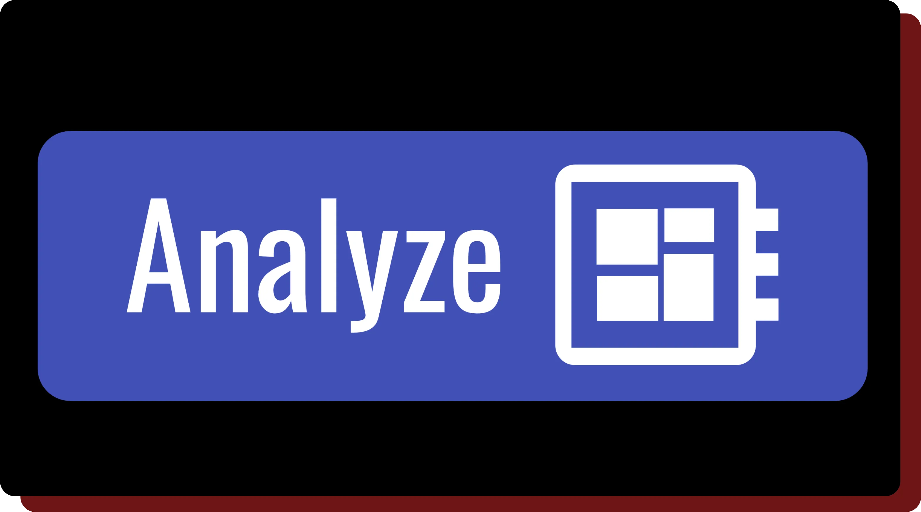 The "Analyze" button in OncoAI - BrainTumor, used to segment studies automatically.